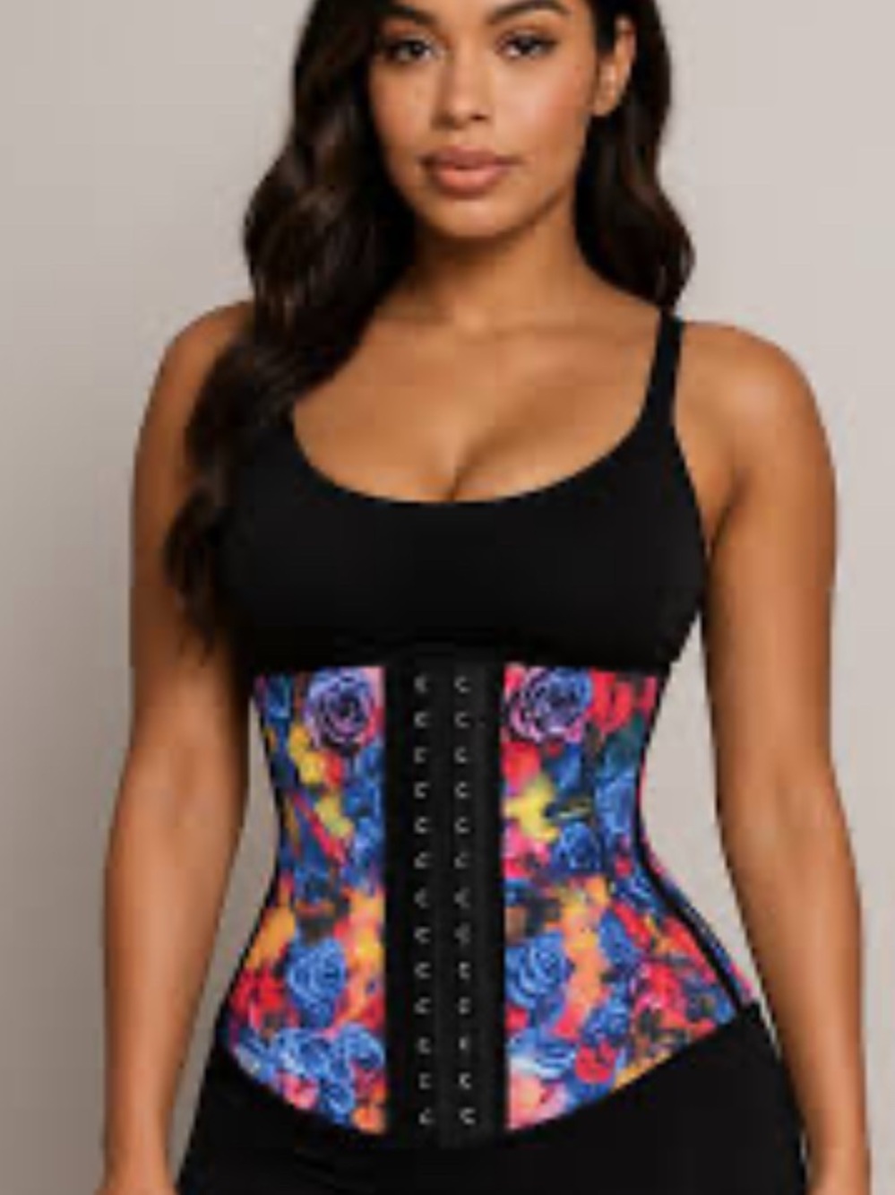 Luxx Curves Floral Multicolor Waist Trainer Corset